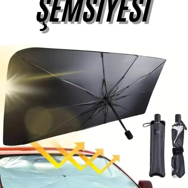 Ön Cam Güneşlik Şemsiye Tüm Araçlar İçin Araba Katlanabilir Güneşlik - vipsepet