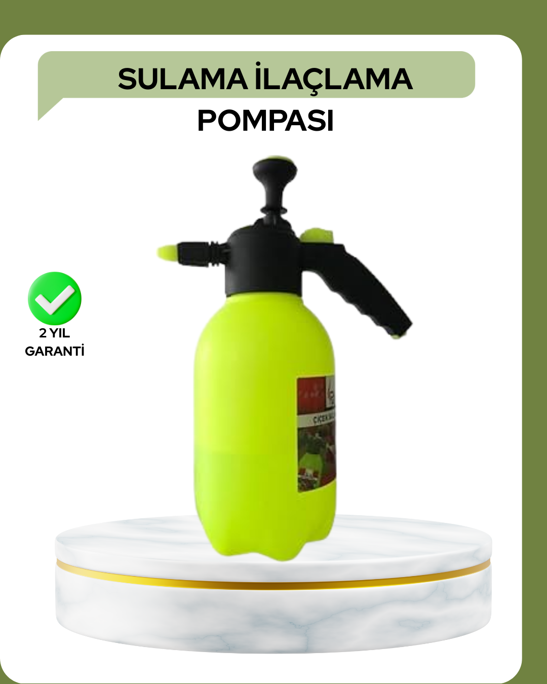 1-45 2 Litre Pompalı Püskürtücü Bakır Nozullu Ayarlı Sprey Temizlik ve Bahçe - Vipsepet - Görsel 1