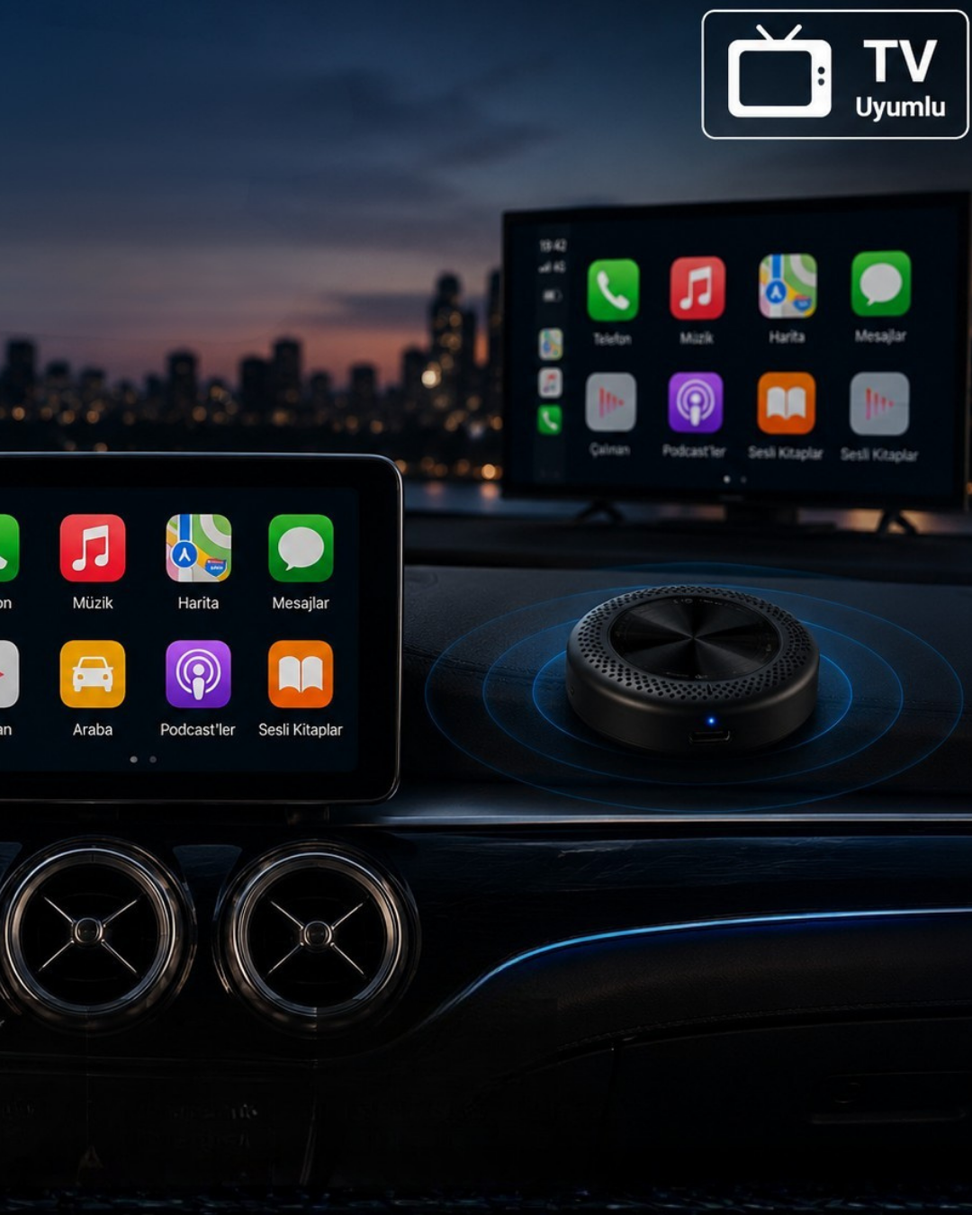 1-67 4GB 64GB CarPlay Android Auto Destekli 4G Sim Kartlı Akıllı Multimedya Kutusu - Vipsepet - Görsel 1