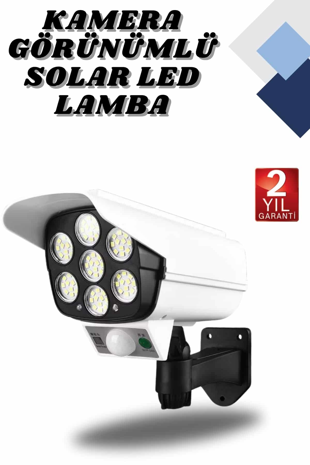 1-78 Kamera Görünümlü Led Lamba Dönebilen Bahçe Aydınlatması Duvar Lambası - Vipsepet - Görsel 1