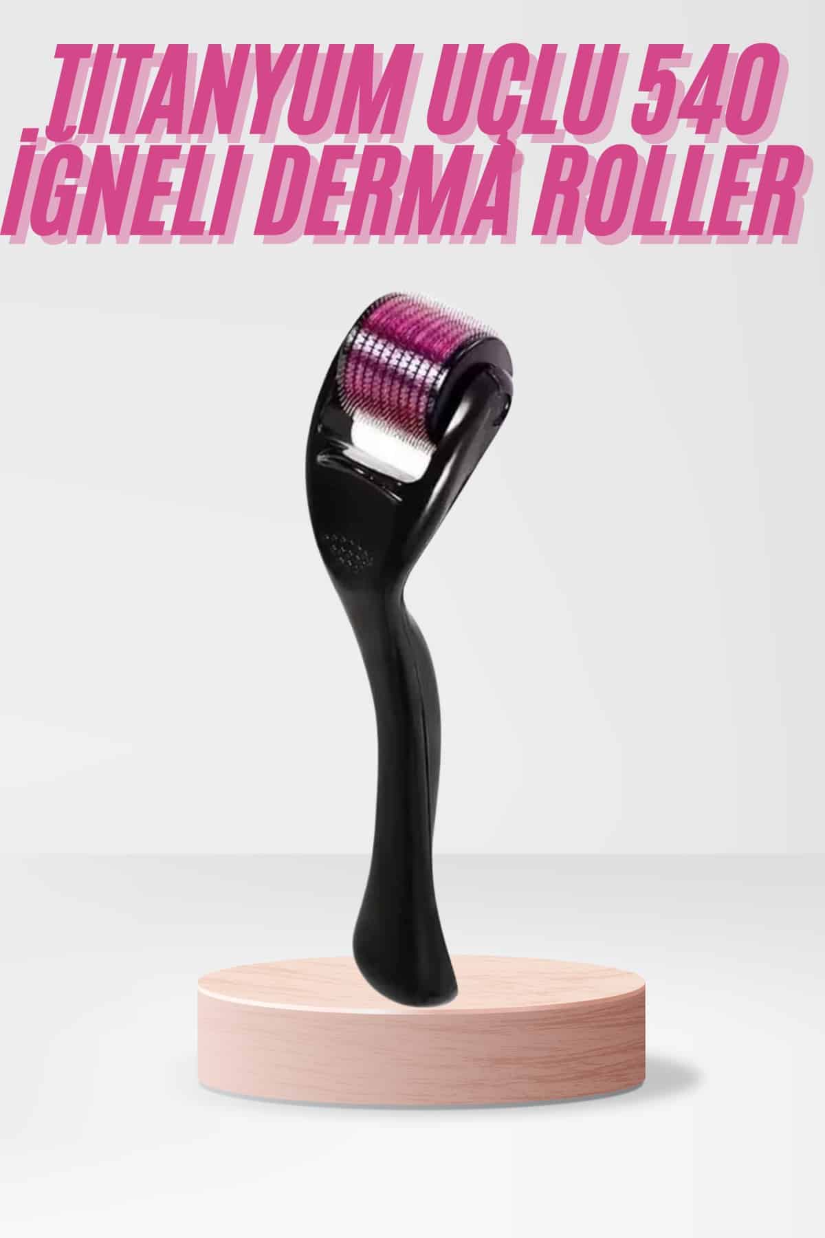 11-197 540 Iğneli Derma Roller 1Mm Titanyum Uçlu Saç Kaş Serum Kullanımına Uygun - Vipsepet - Görsel 1