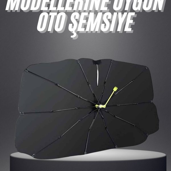 Yeni Nesil Tüm Araç Modellerine Uygun Oto Şemsiye Katlanabilir UV Işınlarına Karşı - vipsepet