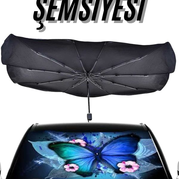 Güneş Önleyici Katlanabilir Oto Araba Güneşlik Şemsiye Tip Ön Cam - vipsepet