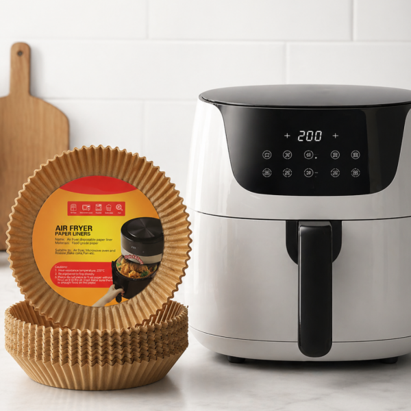 100 Adet Airfryer Kağıdı Su Geçirmez Yağ Tutmaz Pişirme Altlığı - Vipsepet