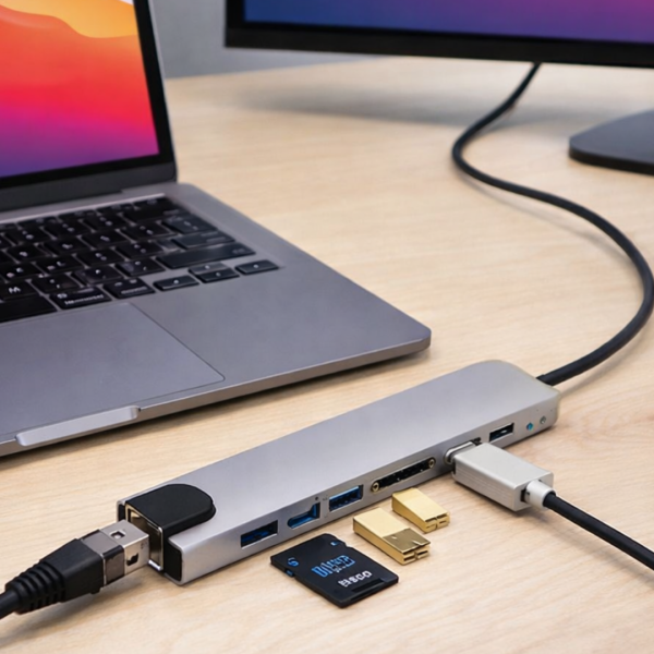 8 Port Type C Hub USB HDMI RJ45 SD TF Kart Okuyucu Çoklayıcı - Vipsepet