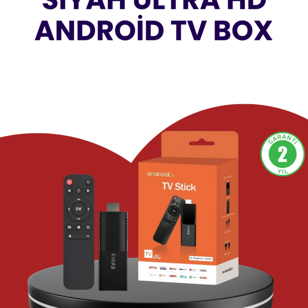 WiFi ve Bluetooth Destekli Android TV Dönüştürücü Stick - Vipsepet