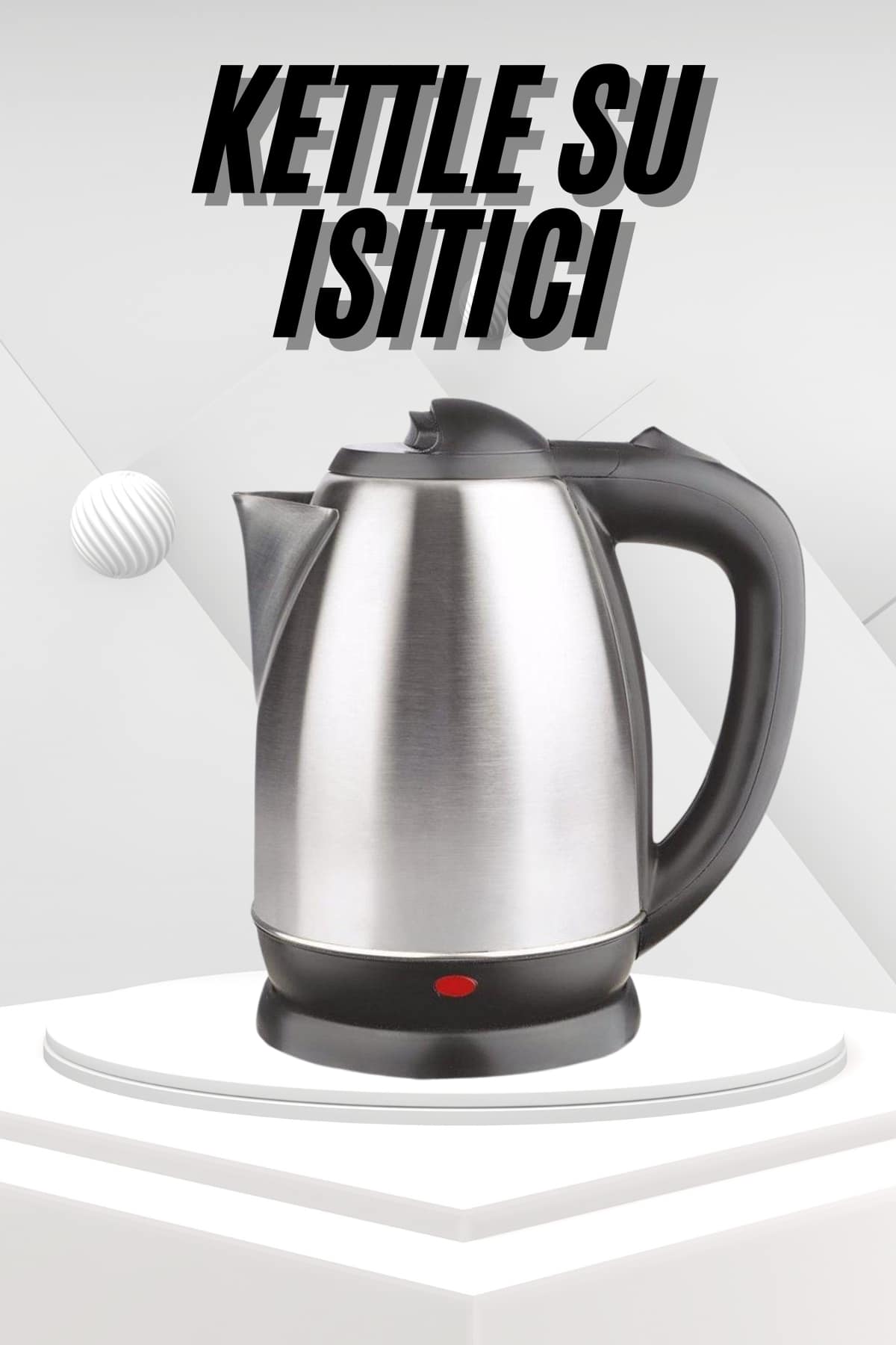 21-15 Yeni Nesil Saplı Uzun Ömürlü Paslanmaz Çelik Su Isıtıcı Kettle - Vipsepet - Görsel 1