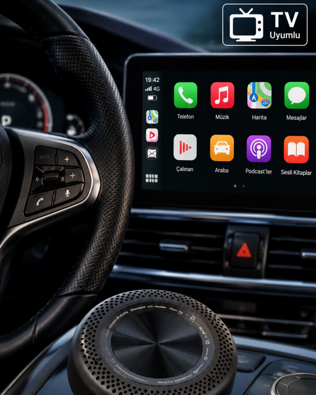 3-67 Sim Kart Takılabilen CarPlay Android Auto TV Stick 4G Destekli Medya Kutusu - Vipsepet - Görsel 1