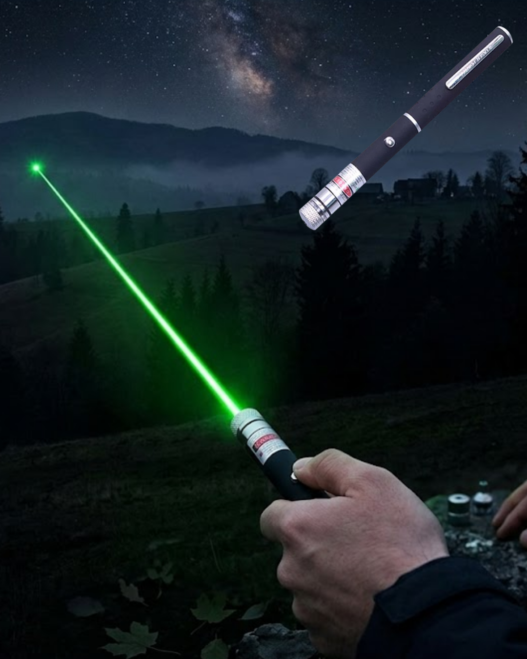 5-34 Yeşil Lazer Kalem Sunum ve Outdoor Kullanım İçin Güçlü Işın - Vipsepet - Görsel 1