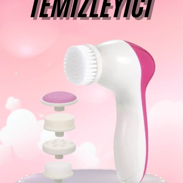 5 Başlıklı Titreşimli Cilt Temizleme Seti Canlandırıcı ve Onarıcı - Vipsepet