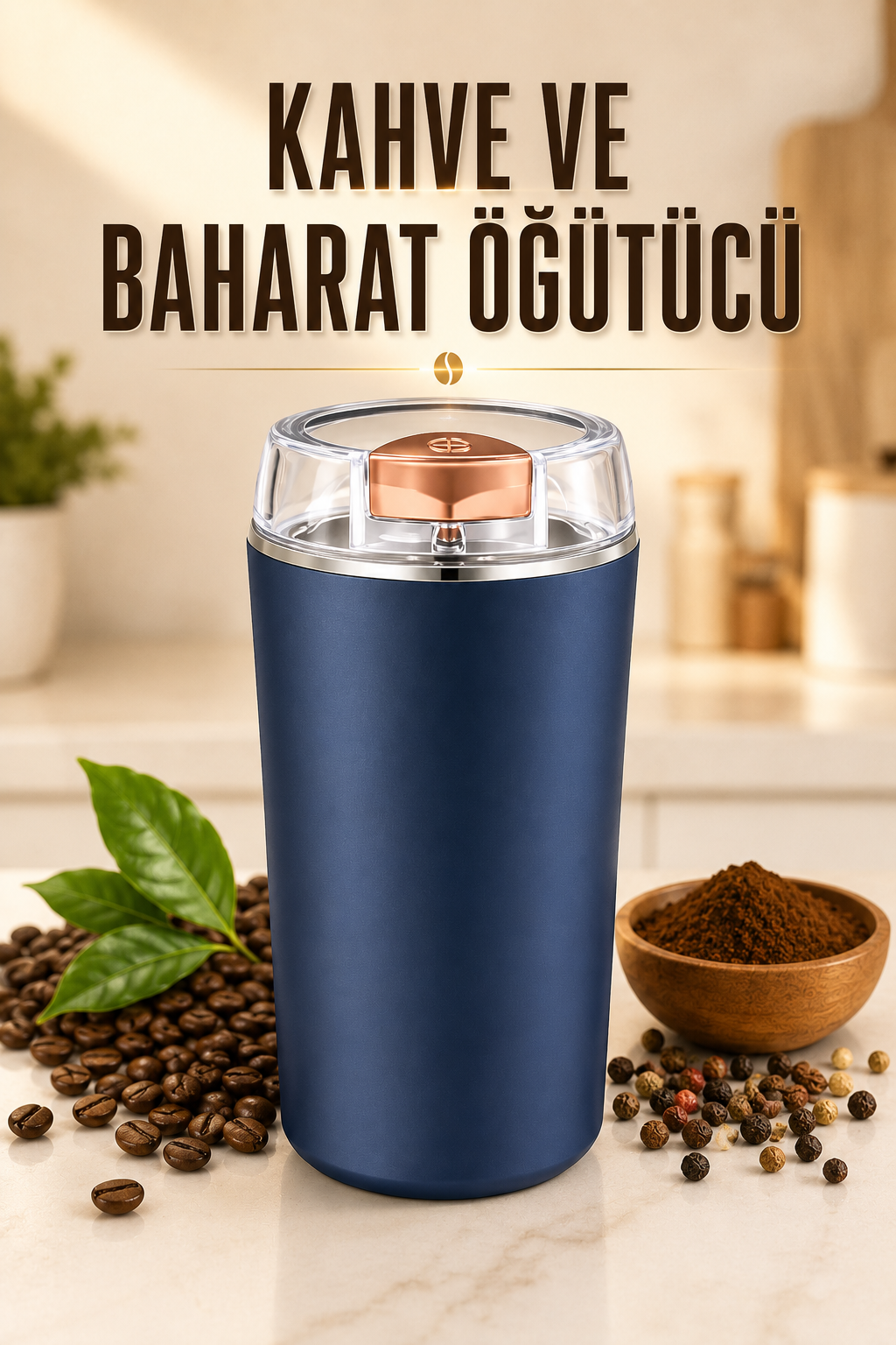 9d0f9bf6-fc6a-4499-bf40-64f68f28ab48 Kahve Ve Baharat Öğütücü Paslanmaz Çelik Dayanıklı Kolay Kullanım - Vipsepet - Görsel 1