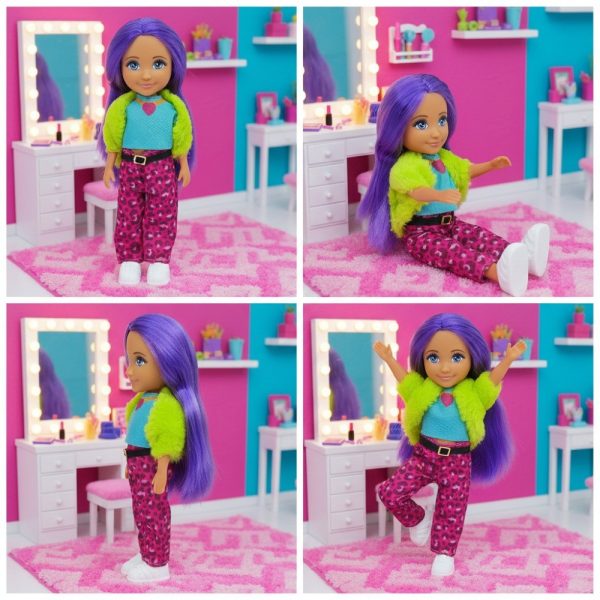 Ankiki Moda İkonu Bebek Figür 13 cm  - Mor Saçlı Hip-Hop Rüzgarı  (Vipsepet)
