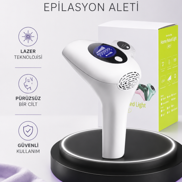 IPL Lazer Teknolojili Dijital Ekranlı Epilasyon Cihazı - Vipsepet