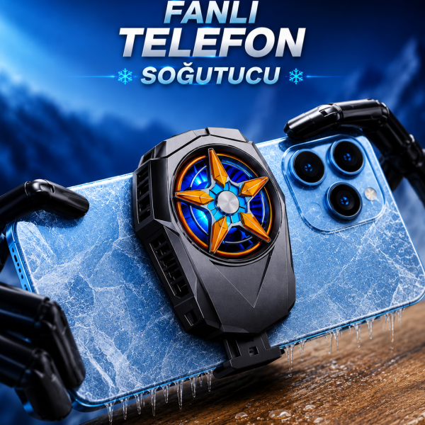 Fanlı Radyatör Soğutucu Telefon Soğutucu Tüm Telefonlara Uyumlu - Vipsepet