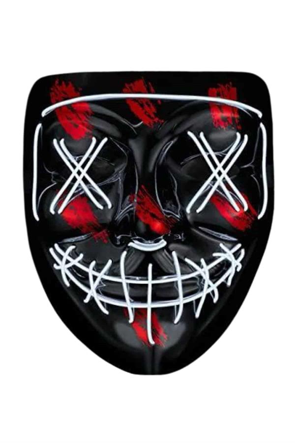 Compressed by jpeg-recompress Hallowen Parti Maskesi Neon Led Işıklı Maske 3 Modlu Cadılar Bayramı Maskesi - Vipsepet - Görsel 1