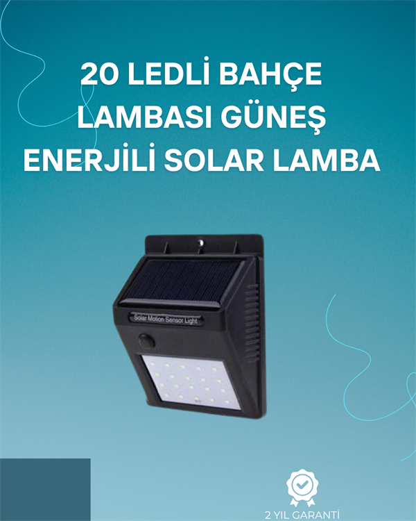 hareket-sensorlu-solar-lamba-120-algil-0-9641 Hareket Sensörlü Solar Lamba | 120° Algılama Açısı, 3-4 Metre Mesafe, Suya Dayanıklı LED - Vipsepet - Görsel 1