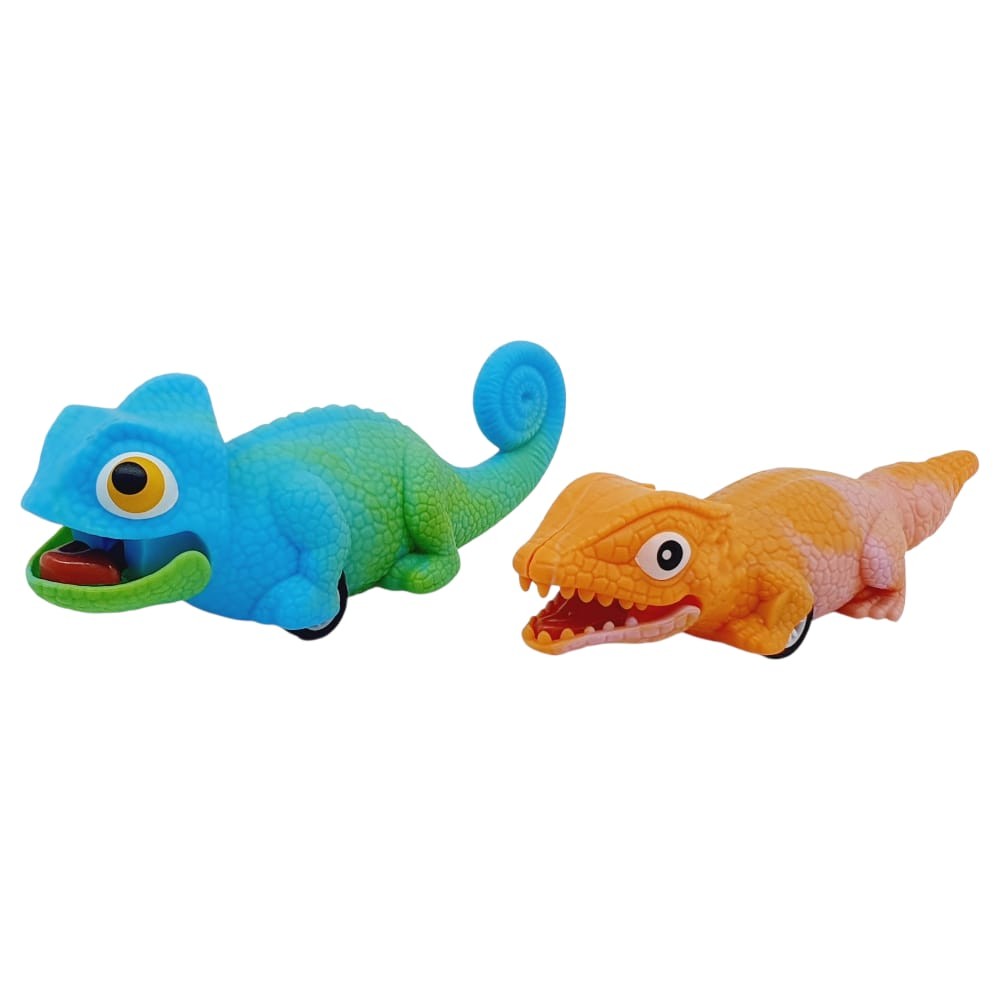 surtmeli-surungen-hayvanlar-2-li-iguana-semender-39488 Sürtmeli Sürüngen Hayvanlar 2'li - İguana Ve Dinazor (Vipsepet) - Görsel 1